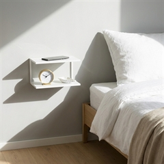 Sengebord i pulverlakeret metal - Como design